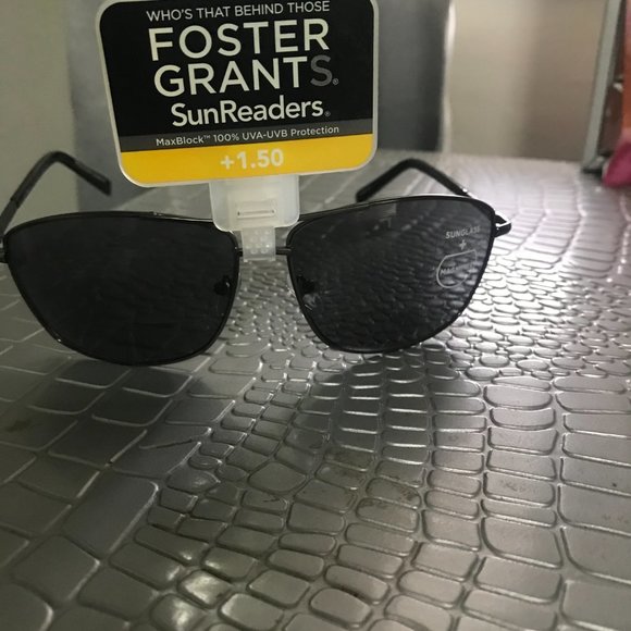FOSTER GRANTS SUNGLASSES SUN READERS UVA/UVB +1.50 Max Block - Picture 2 of 4